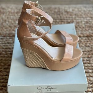 Jessica Simpson Natural Platform Wedges
